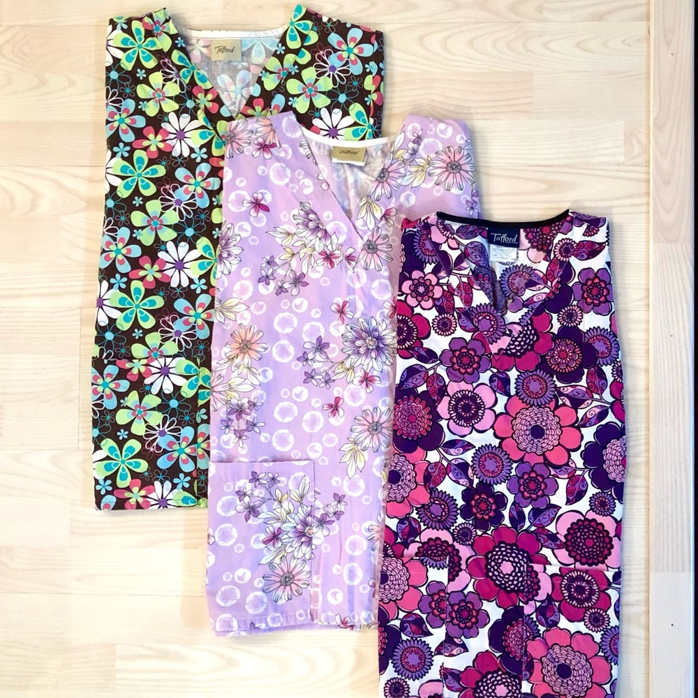 Three Scrub Tops